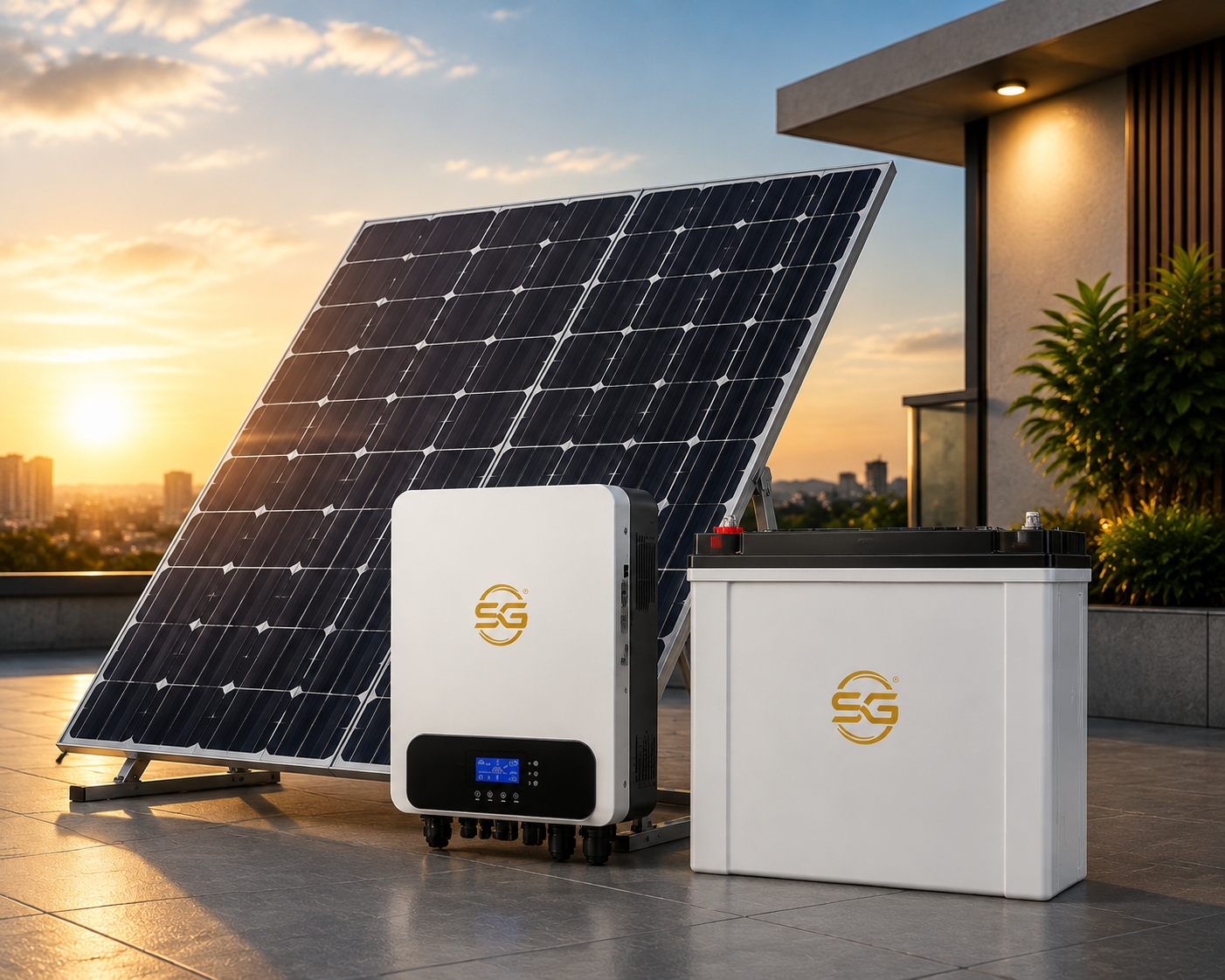 SANATAN Solar Panel, Inverter & Battery Range
